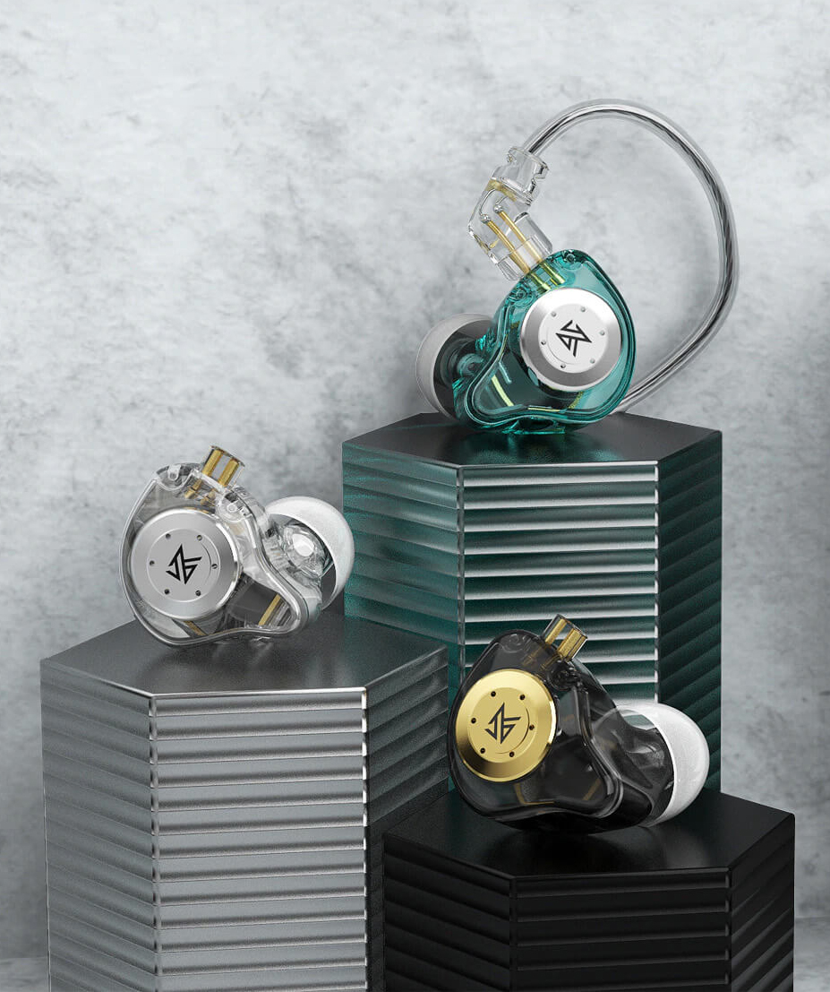 Вакуумні навушники KZ EDX PRO з динамічним драйвером та подвійним магнітним контуром